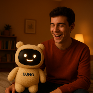 Le compagnon rigole avec un adolescent