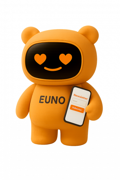 EUNO s'inscrit à une newsletter avec son téléphone.