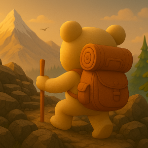 Euno part gravir une montagne